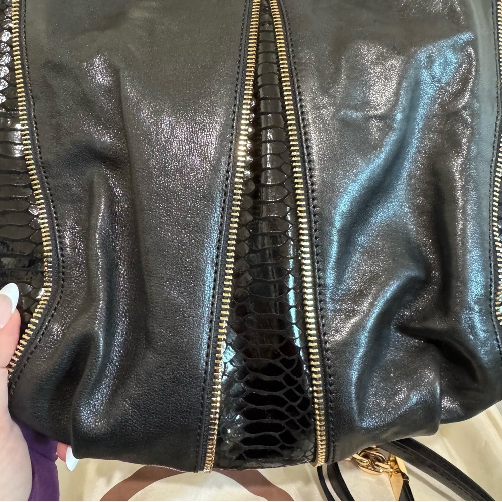 Michael Michael Kors Newman Small Python-Embossed… - image 8